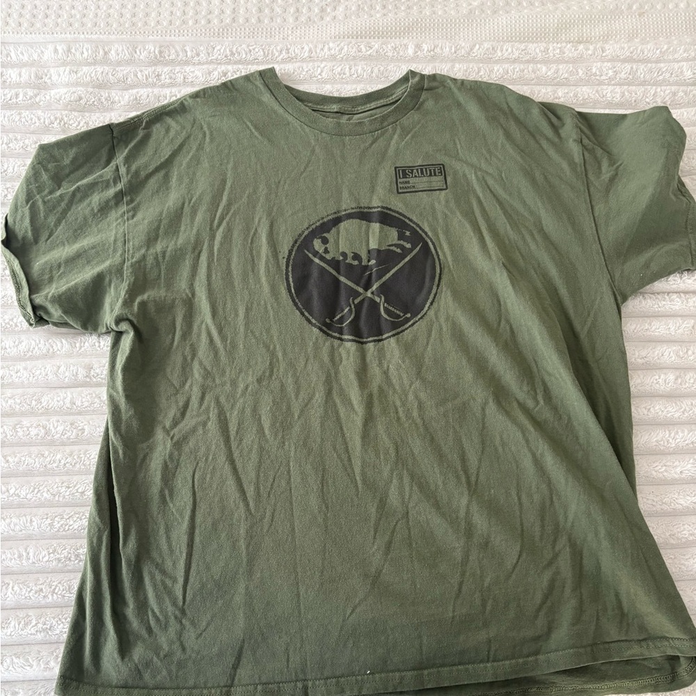 Buffalo Sabres Olive Graphic Tee for Men